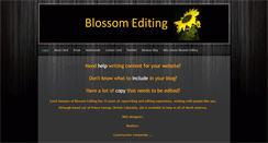 Desktop Screenshot of blossomediting.com